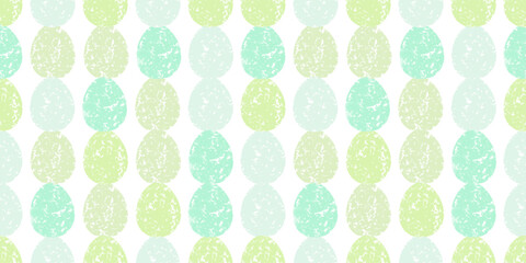 Cute illustration with colorful Easter eggs with watercolor texture, spring banner