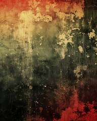 grunge texture red, yellow and earthy palette
