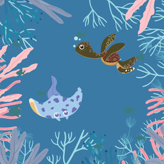 The joyous moments of the underwater world.