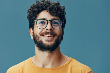 Man adult person expression smile guy looking young happy face portrait