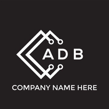 ADB letter logo design. ADB creative initials letter logo concept. ADB letter design.
