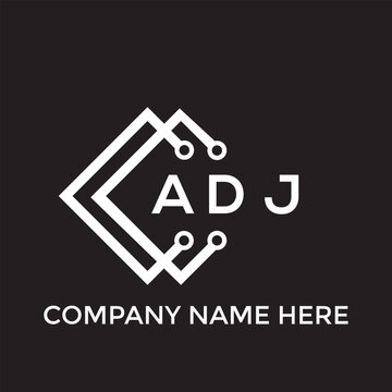 ADJ letter logo design. ADJ creative initials letter logo concept. ADJ letter design.
