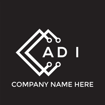 ADI letter logo design. ADI creative initials letter logo concept. ADI letter design.

