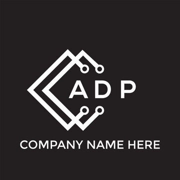 ADP letter logo design. ADP creative initials letter logo concept. ADP letter design.
