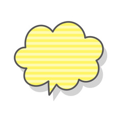 シンプルでかわいいポップな吹き出し