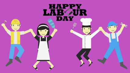 Labour Day vector celebrates workers' contributions worldwide. Vibrant design embodies unity, strength, and solidarity.