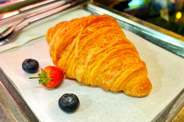 croissant on a plate