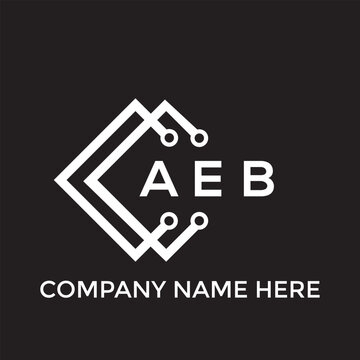 AEB letter logo design. AEB creative initials letter logo concept. AEB letter design.
