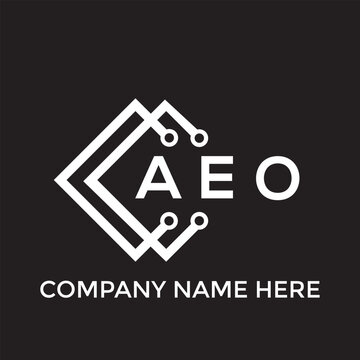 AEO letter logo design. AEO creative initials letter logo concept. AEO letter design.
