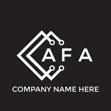 AFA letter logo design. AFA creative initials letter logo concept. AFA letter design.
