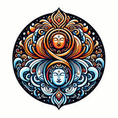 abstract painting karma vector 