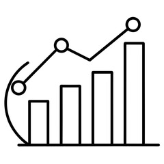 Business growing icon vector illustration