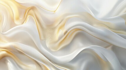 Fototapeta premium background of a silk wave geometry pattern mixed with silver and gold