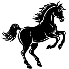 horse with wings vector illustration