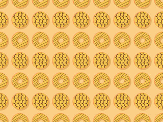 donut glaze cartoon vector pastry icon bakery menu illustration sugar baked dessert food summer eat