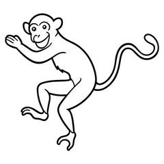 naughty monkey vector illustration
