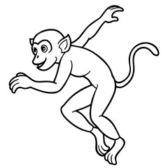 naughty monkey vector illustration