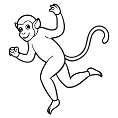 naughty monkey vector illustration