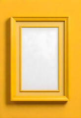 Photo Frame Mock Up yellow background