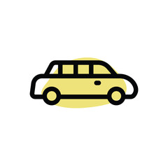 Limousine vector icon