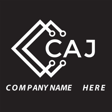CAJ letter logo design on white background. CAJ creative initials letter logo concept. CAJ letter design.	