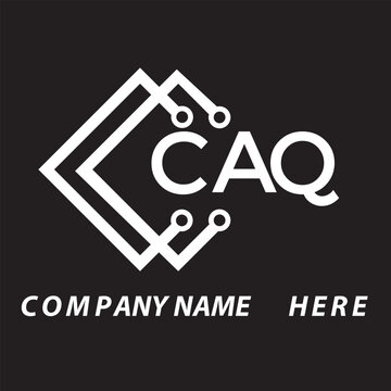 CAQ letter logo design on white background. CAQ creative initials letter logo concept. CAQ letter design.	