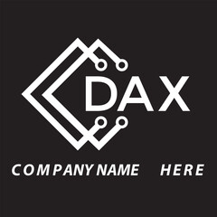 DAX letter logo design. DAX creative initials letter logo concept. DAX letter design.
