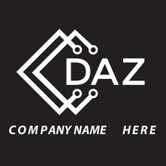 DAZ letter logo design. DAZ creative initials letter logo concept. DAZ letter design.
