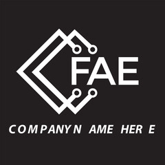 FAE letter logo design. FAE creative initials letter logo concept. FAE letter design.
