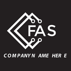 FAS letter logo design. FAS creative initials letter logo concept. FAS letter design.
