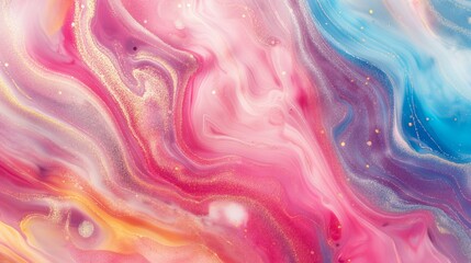 Fototapeta na wymiar Colorful marbling wave movement background