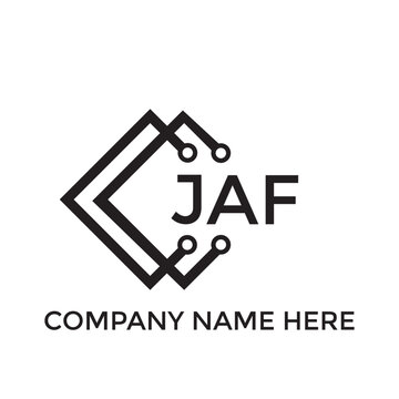 JAF letter logo design. JAF creative initials letter logo concept. JAF letter design.
