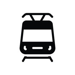 Tram vector icon