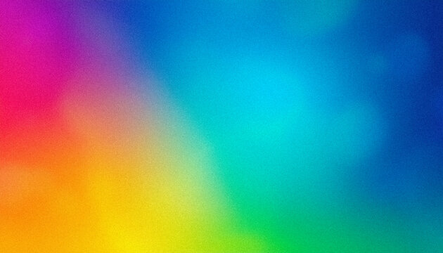 Grainy, colorful background with a smooth rainbow gradient transition