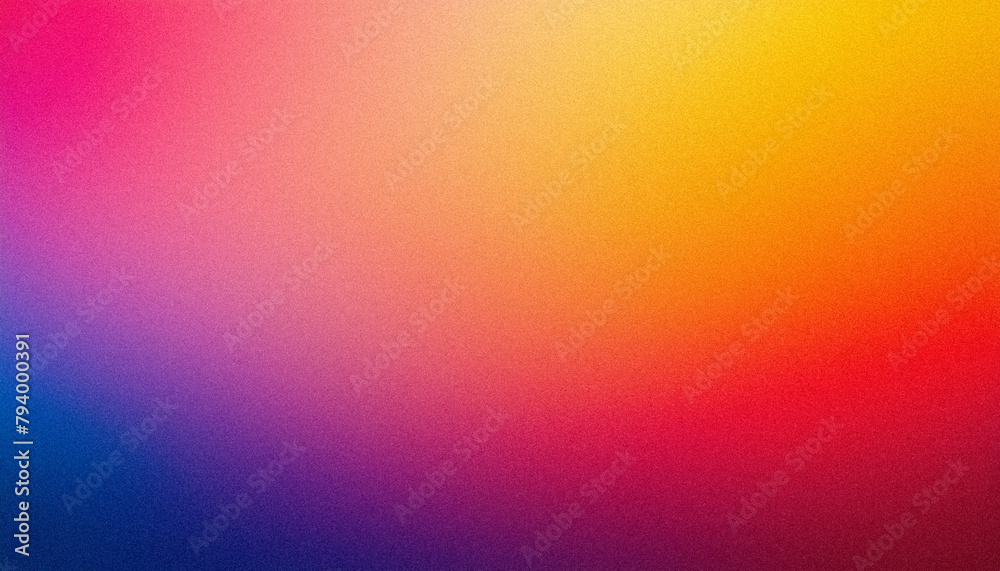 Wall mural Vibrant grainy texture blending rainbow colors in a smooth gradient