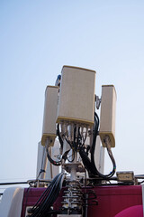 Small Cell 4G, 5G System. Macro Base Station or Base Transceiver Station. Wireless Communication...