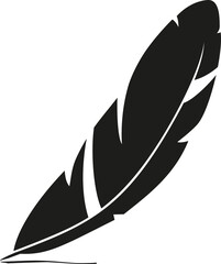 feather vector icon illustration logo simple modern