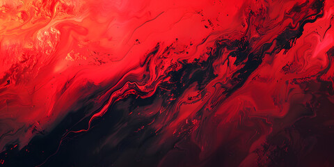 Dramatic gradient from fiery red to pitch black, intense and bold, suitable for high-impact advertisements or theatrical releases
