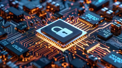 Obraz premium Cybersecurity Infrastructure Investment for Digital Technology Protection