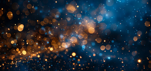 Fototapeta premium A blue and orange background with many small dots