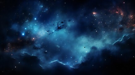 Obraz na płótnie Canvas The universe's night sky is made up of galaxies, nebulae, and stars