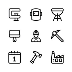Get your hands on labor days icons set, ready to use in websites and mobile apps