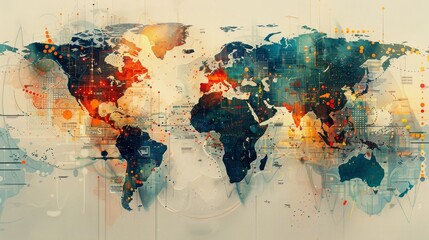 Craft a dynamic global map visualization
