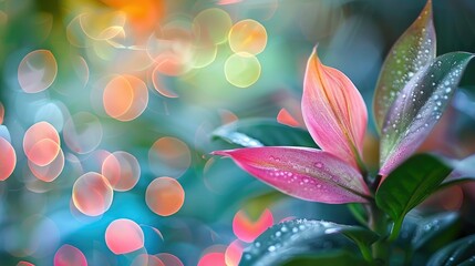 Fortnightly Lily Leaves with Bokeh