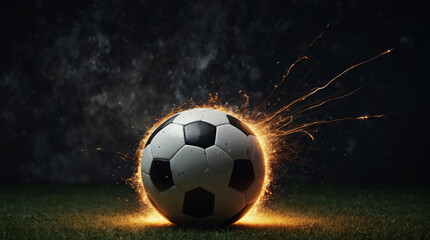 Fototapeta premium A Thrilling Display of Spark-filled Action