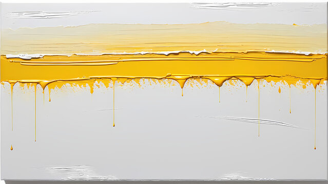 yellow paint on a wall
