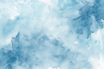 dreamy abstract light blue watercolor background with soft brushstrokes and white space artistic paint texture - obrazy, fototapety, plakaty