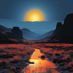 fantasy landscape mountains