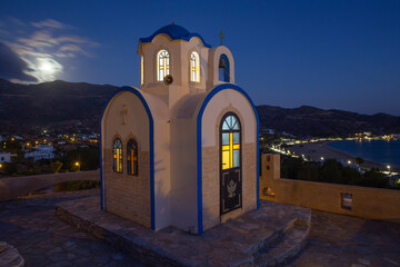 Traditional Greek church in Ios island, Greece.