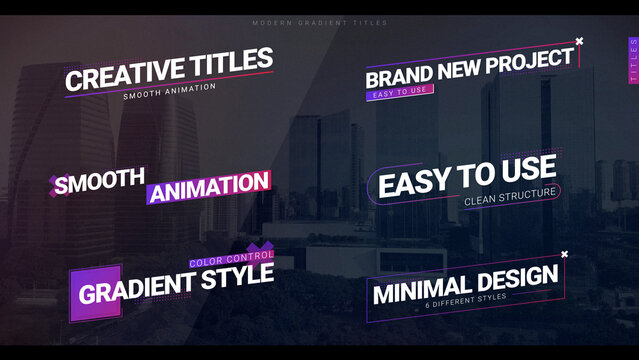 Modern Gradient Titles